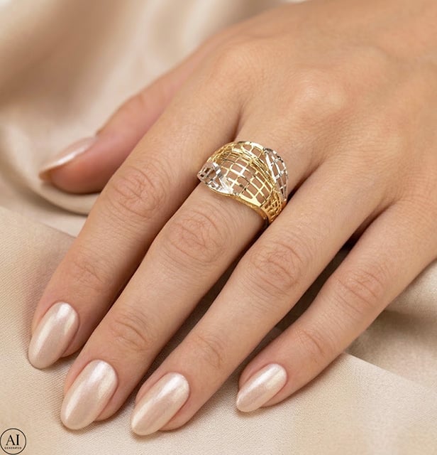 Zlatý prsten 14K Glare 923 - Obrázek 2