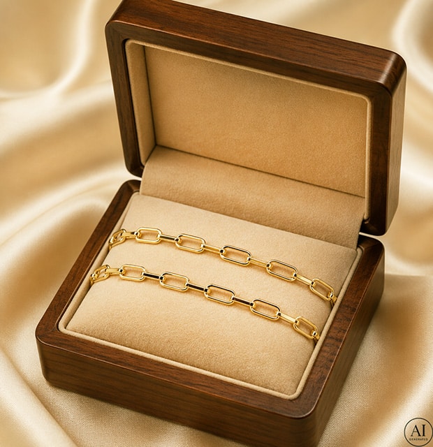Zlatý náramek 14K Glare 459 - Obrázek 3