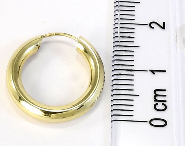 Zlaté náušnice 14K Glare 1014 - Obrázek 5