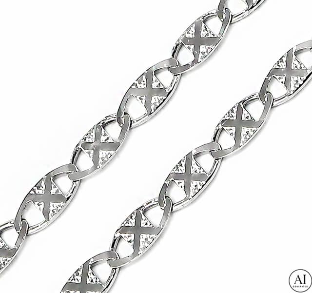 Stříbrný řetěz Glare 389
