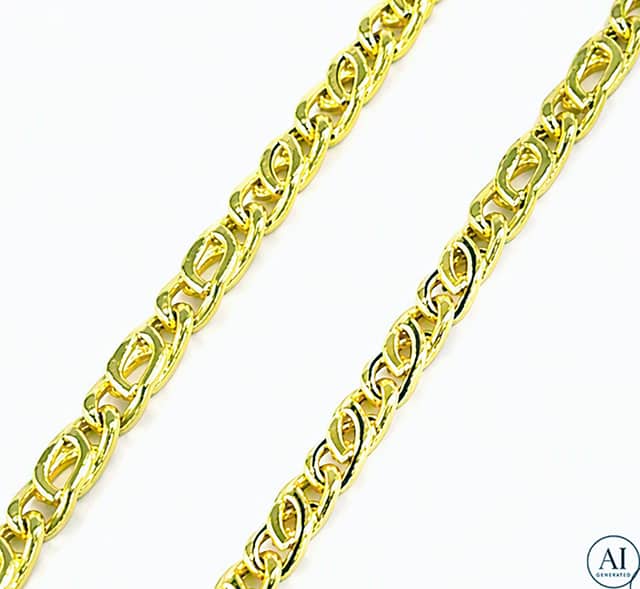 Zlatý řetízek 14K Glare 822